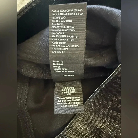 We The Free Women’s Black Phoenix Coated Skinny Jeans - Size 27 - Picture 8 of 8